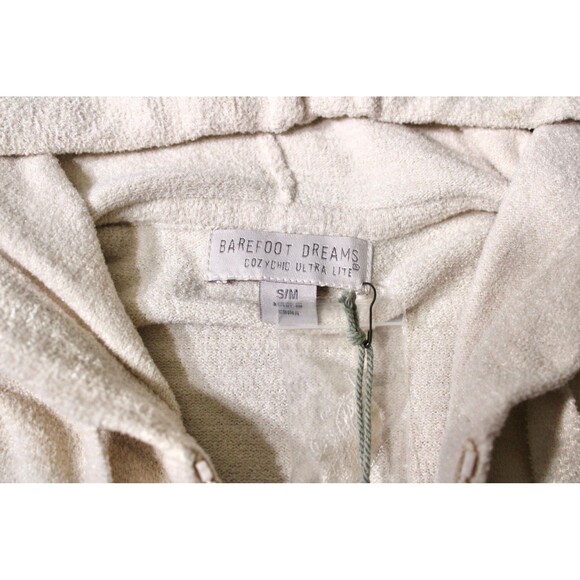 Barefoot Dreams Cozy Chic Ultra Lite Zip Up Hoodie in Almond, size S/M NWT - Picture 6 of 11